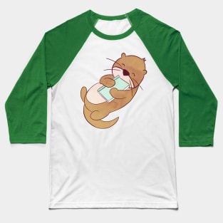 OTTER READS Baseball T-Shirt